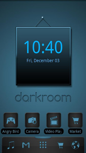 ADW Theme Darkroom Blue