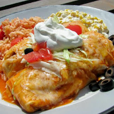 Kiki's Chicken and Bean Enchiladas