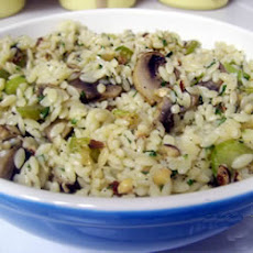 Hazelnut-Mushroom Pilaf
