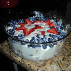 Patriotic Berry Trifle