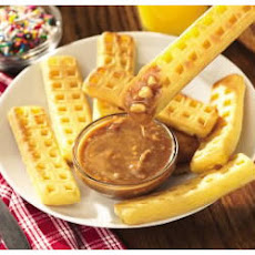 Waffle Sticks with Peanut-Cinnamon Syrup