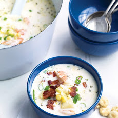 Corn-and-Shrimp Chowder with Bacon