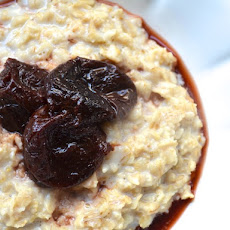 Cardamom Scented Porridge with Poached Prunes