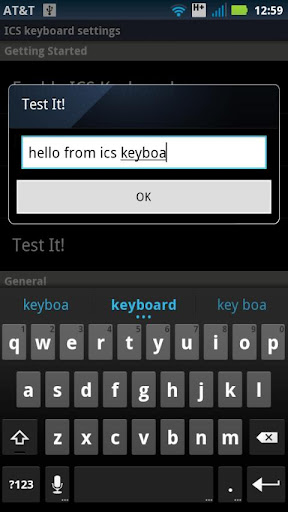 French for ICS Keyboard