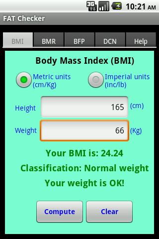 Body FAT Checker