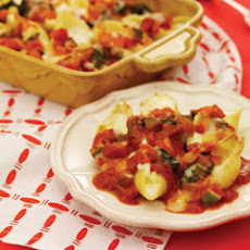 Stuffed Shells With Vegetable Bolognese Sauce