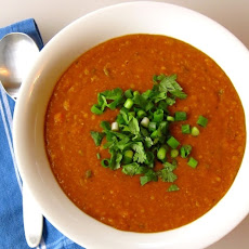 Spiced Coconut-Red Lentil Soup