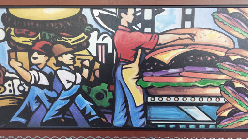 Artistic Hamburger Mural