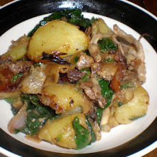 Warm Potato and Mushroom Salad