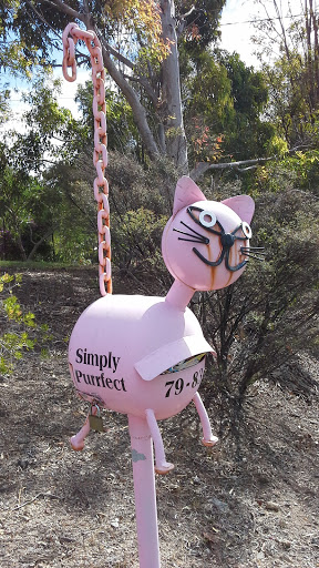 Purrfect Pink Pussycat Postbox