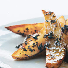 Roasted Potato Wedges with Rosemary Butter