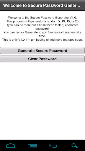 Secure Password Generator V2