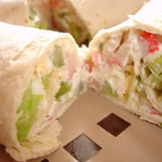 Crab Salad Tortilla Wraps * Subway Copycat