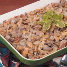 Mushroom Sausage Strata