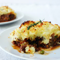 Chunky Shepherd's Pie with Panko Parmesan Crust