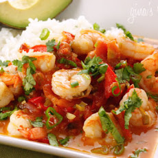 Garlic Shrimp in Coconut Milk, Tomatoes and Cilantro