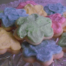 Frosted Almond Sugar Cookies