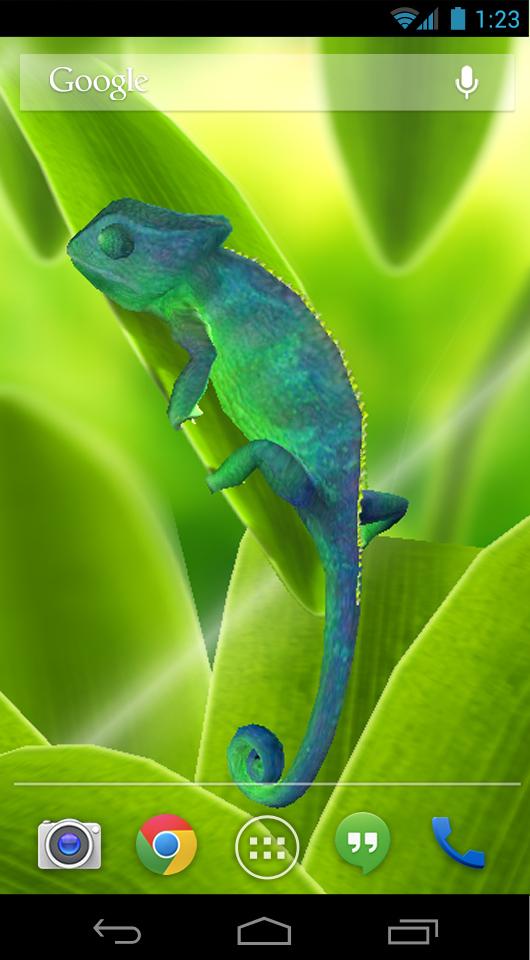 Android application Chameleon 3D Live Wallpaper screenshort