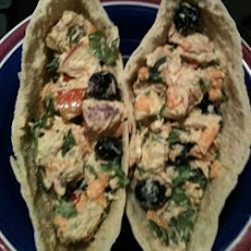 Fruit, Veggie, and Tuna Salad Wrap