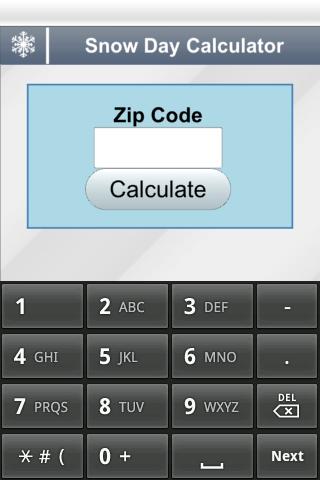 Snow Day Calculator