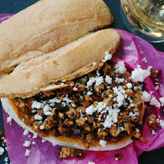 Chorizo, Pork, and Poblano Pepper Sandwich