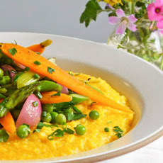 Polenta with Spring Vegetable Ragout