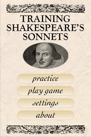 Shakespeare Sonnet Trainer