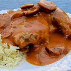 Wild Duck and Andouille Sauce Piquant