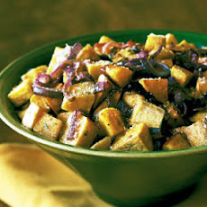 Roasted Sweet Potatoes and Onions with Rosemary and Parmesan