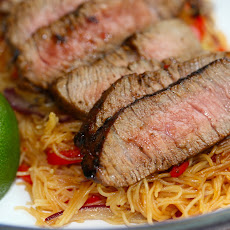 Thai Beef on Chilli and Ginger Noodles