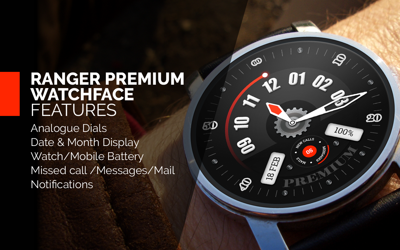 Android application Rangers Premium WatchFace Free screenshort