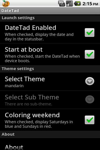 DateTad for Android1.6