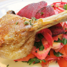 Slow-Roasted Duck Leg and Crunchy Root Vegetable Salad
