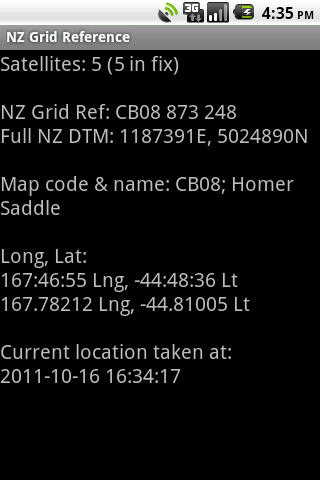 NZ Grid Reference