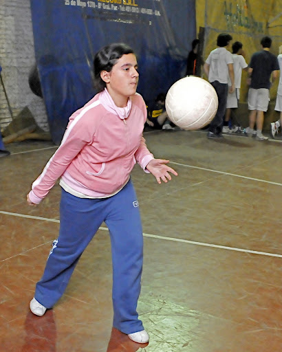 Bianca Serving it up at Noche Deportiva (Sport Night)