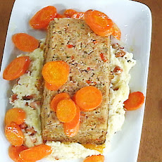 Ham and Pork Loaf with Peach Mustard Glaze