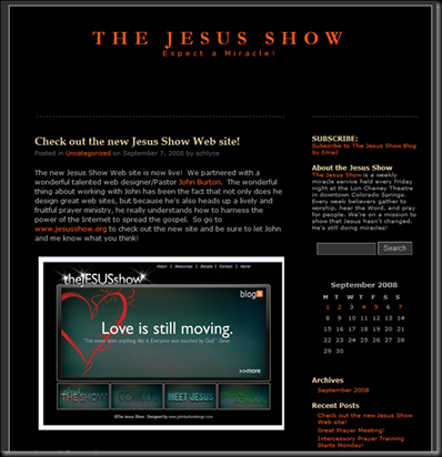 The Jesus Show Blog