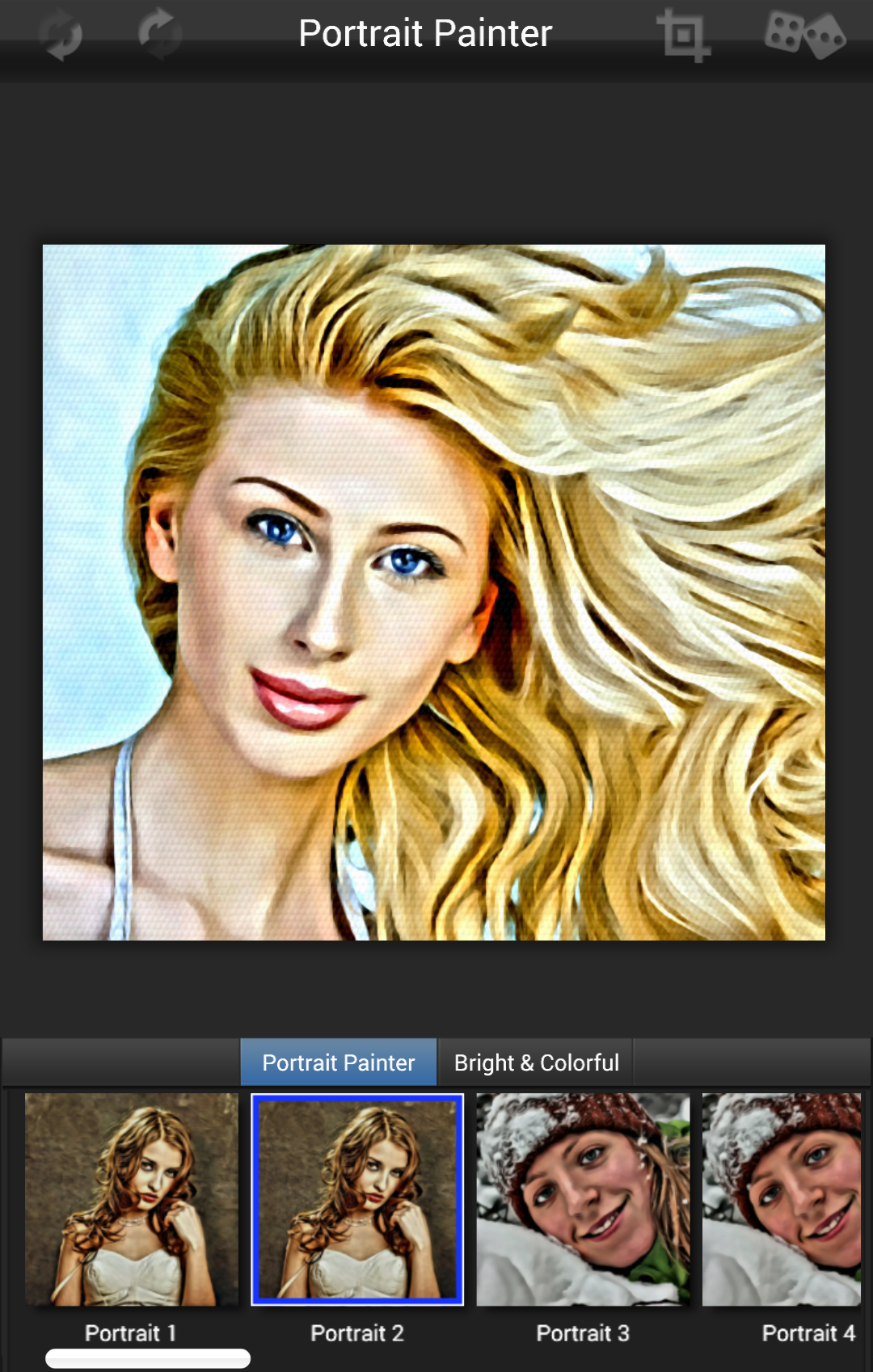 Android application Portrait Painter screenshort