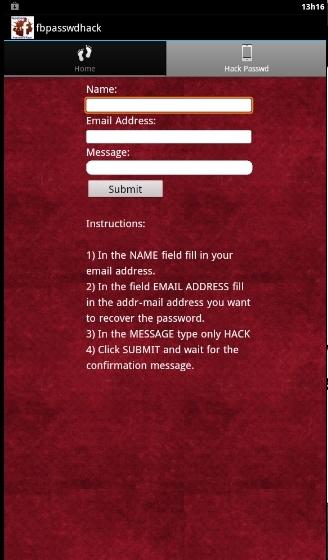 Facebook Account Hack November 2013