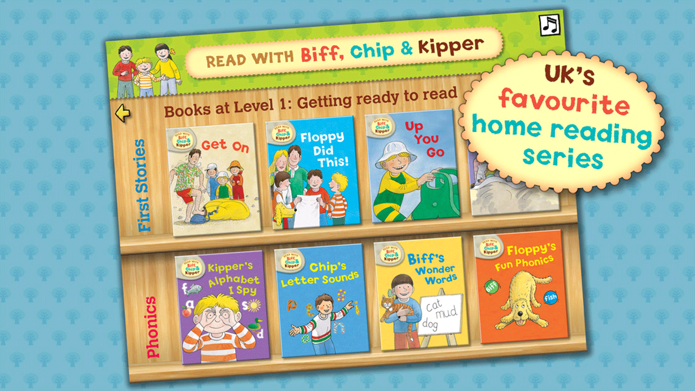 Android application Biff, Chip &amp; Kipper Library screenshort