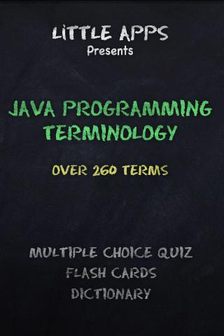 JAVA PROGRAMMING TERMS QUIZ