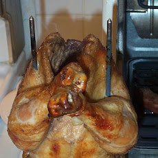 Marinated Chicken Cooked Under a Brick