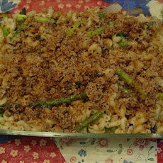 Rigatoni Al Forno (Baked Rigatoni) with Roasted Asparagus and On