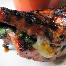 Sweet N Spicy Stuffed Pork Chops