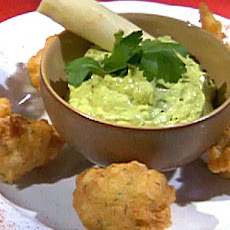 Hearts of Palm Fritters with Avocado Dipping Sauce
