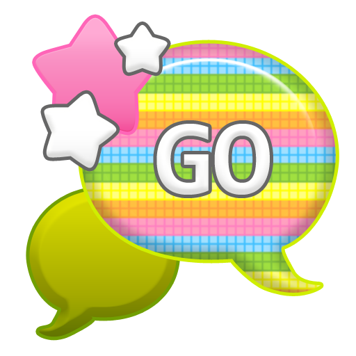 GO SMS - Pastel Rainbow Star LOGO-APP點子