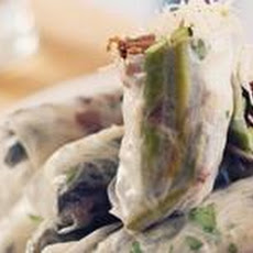 Mushroom, Pork and Asparagus Fresh Rolls