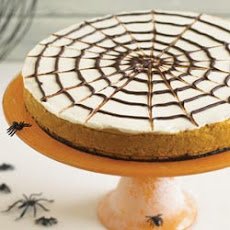 Spider Web Pumpkin Cheesecake