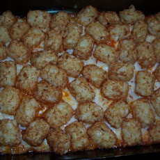 Tater Tot Pizza Casserole