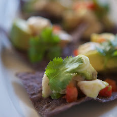 No-Cook Swordfish Tostado Bites
